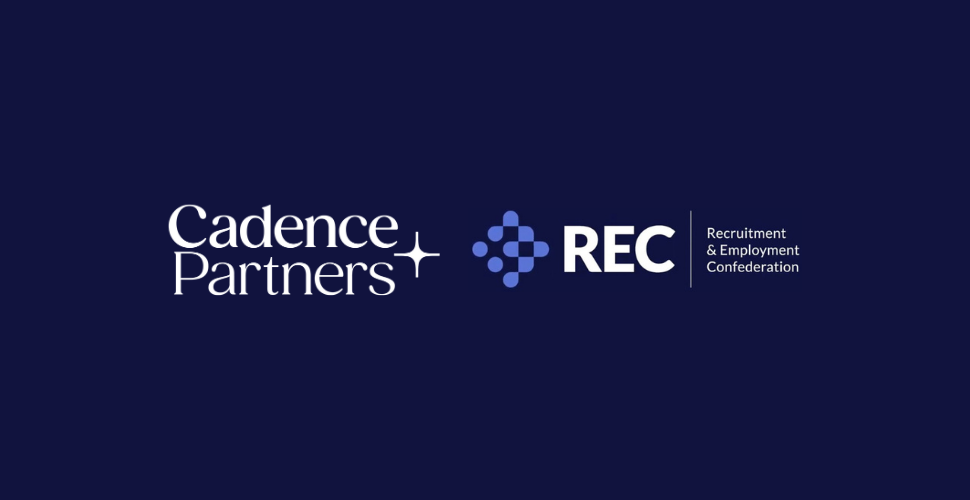 Cadence Partners and REC logos on dark blue background.
